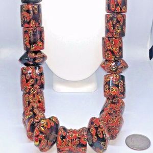 VENETIAN VINTAGE MILLEFIORI GLASS BEADS Gemstone